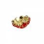 Shank Buttons with Rhinestones and Beads, 2cm (10 pcs/pack) Code: BT0844 - 5