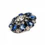 Shank Buttons with Rhinestones and Beads, 3 cm (10 pcs/pack) Code: BT0843 - 2