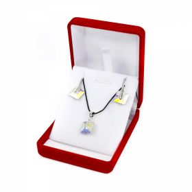 Set #21 cu Cristale Swarovski Set Cutie, Cercei si Pandant cu Cristale Swarovski (3 buc/set) Cod: Set 3