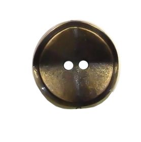 2 Holes Buttons 0315-2176/36 (100 pcs/bag) - Metalized Plastic Buttons, Size 28, Antique Brass (100 pcs/pack)Code: JU870