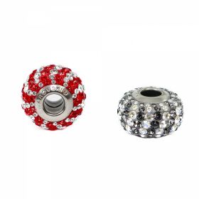 Pandantiv Swarovski, 20 mm, Culoare: Crystal Silver Night (1 bucata) Cod: 167432-20MM - Margele BeCharmed PavÊ (1 bucata)Cod: 182152