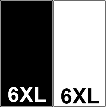 Black Woven Labels, Size 6XL (250 pcs/pack)