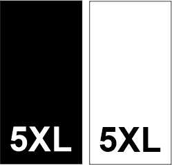 Etichete (imprimate, tesute, carton, adezive) - Etichete Tesute Marime: 5XL (250 bucati/pachet)