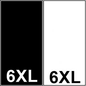 Labels (printed, woven, cardboard, rubber, adhesive) - Black Woven Labels, Size 6XL (250 pcs/pack)