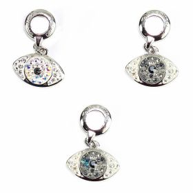 Pandantiv Swarovski, 20 mm, Culoare: Crystal Silver Night (1 bucata) Cod: 167432-20MM - Margele BeCharmed PavÊ (1 bucata)Cod: 186574