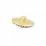 Plastic Metallized Shank Buttons, size 40 (100 pcs/pack) Code: S777 - 5