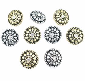 Buttons A2012, Size 28 (100 pcs/pack) - Plastic Metallized Shank Buttons, size 32 (100 pcs/pack) Code: S777