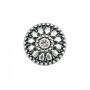 Plastic Metallized Shank Buttons, size 24 (100 pcs/pack) Code: S777 - 4