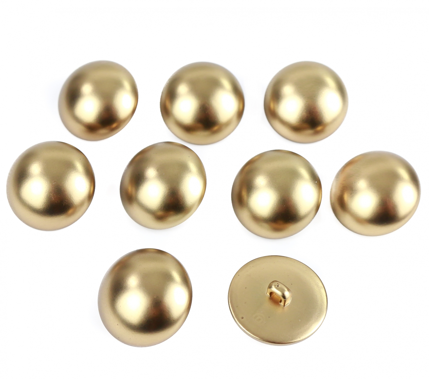 Plastic Metallized Shank Buttons, size 44 (100 pcs/pack) Code: S1