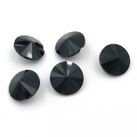 Nasturi 3015, Marimea: 23 mm, Culoare: Crystal (8 buc/pachet) Nasturi 3015, Marimea: 10mm, Culoare: Jet (72 buc/pachet)