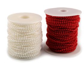 Pearl Garland 14 mm (9 m/roll)Code: 220910 - Plastic Beads Garland Ø3 mm (25 meters/roll) Code: 310195