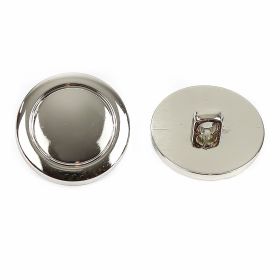 Nasturi Plastic Metalizati K283, Marimea 40, Antic Brass (100 buc/pachet) - Nasturi Metalizati, cu Picior, din Plastic 21mm (144 bucati/pachet) Cod: 2122