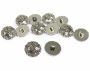 Plastic Metallize Shank Buttons (100 pcs/pack) Code: 2123 - 3