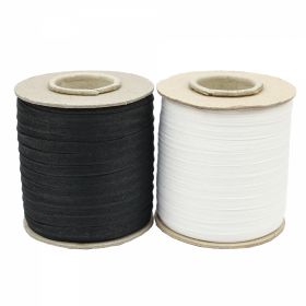 Decorare - Banda Agatatori pentru Fuste, Alba, Neagra, latime 7 mm (250 metri/rola)