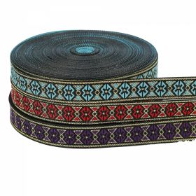 Banda Decorativa Poliester Pasmanterie Decorata cu Fir Metalic, latime 20 mm (25 metri/rola)Cod: ANCA
