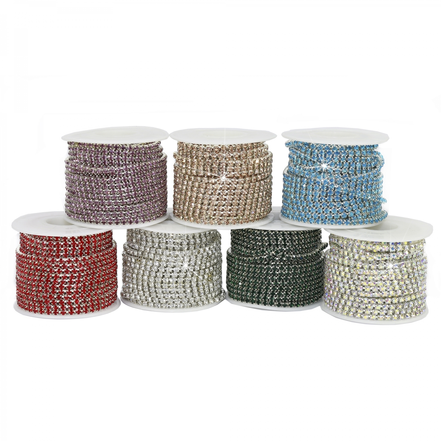 Rhinestone Cup Chain, 3 mm (9.144 meters/roll)Code: BW-SS12-Metraj