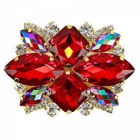 Aplicatii si decoratiuni pentru haine Aplicatii cu Strasuri din Sticla, 7.2x4.5 cm (1 bucata/pachet) Cod: BW-26