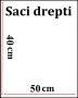 Saci Drepti din Plastic, 40x50 cm (200 buc/pachet) - 1