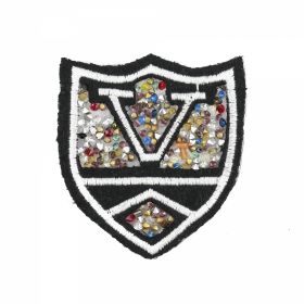 Embleme Adezive, Termoadezive, Decorative Embleme Termoadezive cu Strasuri, 6x7 cm (12 buc/pachet) Cod: EMB08