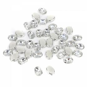 Sew-on Rhinestones - Sew-on Crystals, Size 10x14 mm (100 pcs/pack)Code: R11784