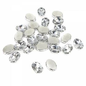 Sew-on Rhinestones - Sew-on Crystals, Size 18x25 mm (100 pcs/pack)Code: R11784