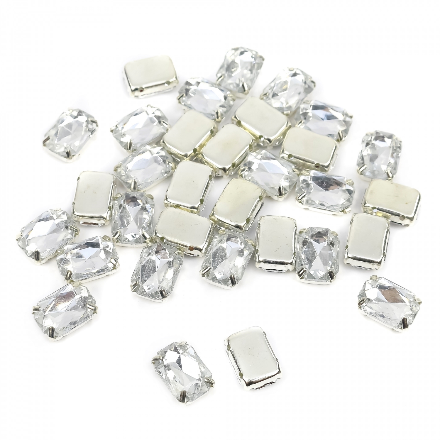 Sew-on Crystals, Size 10x14 mm (100 pcs/pack)Code: R11785