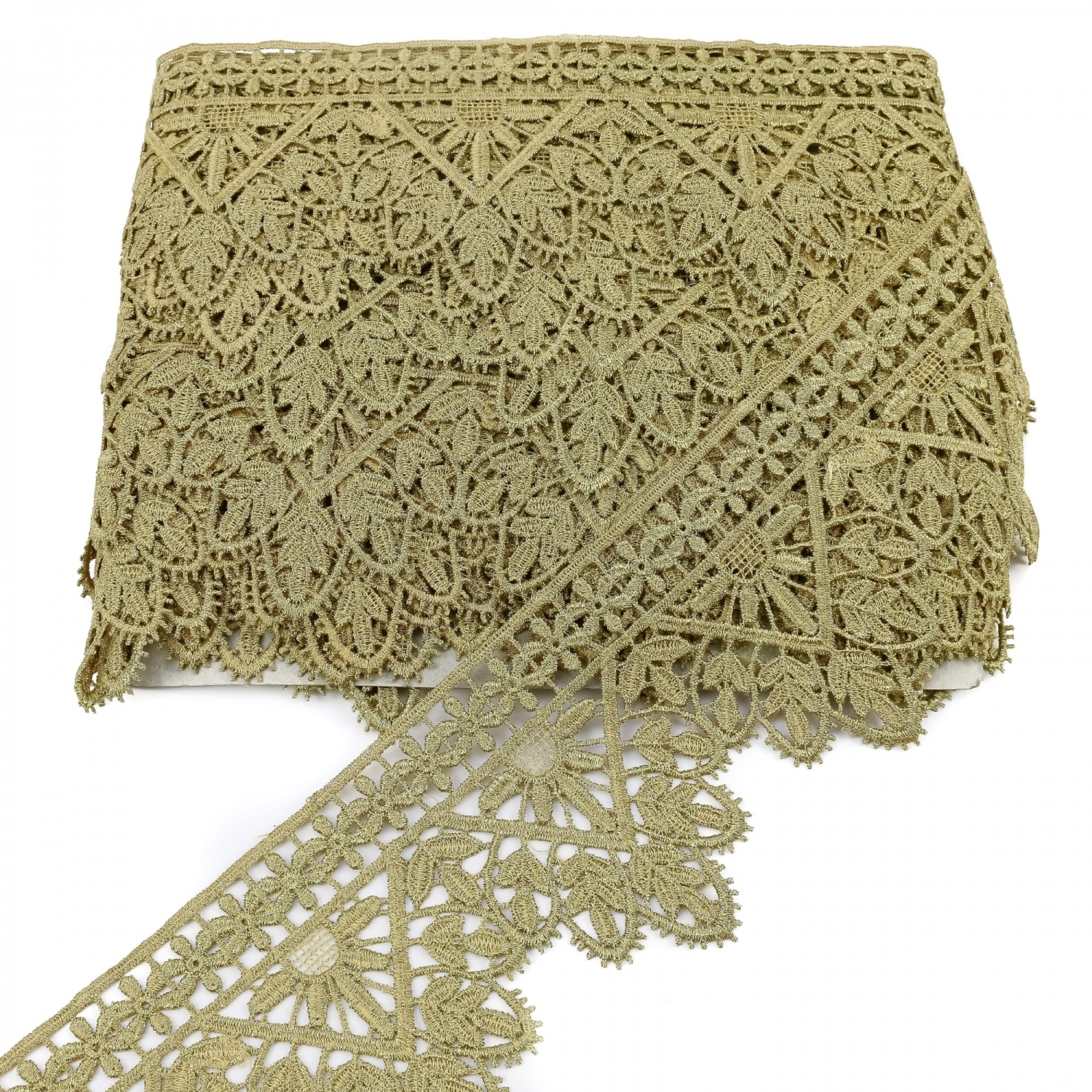 Border Lace Embroidered, width 10 cm (18.29 meters/roll)Code: LA1126