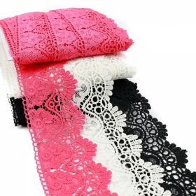 Lace and Trimmings - Sale - Border Lace Embroidered, width 9 cm (13.72 meters/roll)Code: HX115