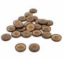 Four-Holes Buttons, size 24L (100 pcs/pack) Code: XH154/24 - 4