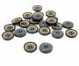 Four-Holes Buttons, size 40L (100 pcs/pack) Code: XH154/40 - 4
