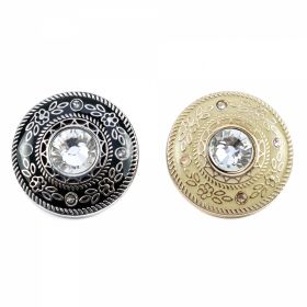 Buttons with Beads (10 pcs/pack) - Shank Buttons, Size 24L (100 pcs/pack) Code: MC569/24