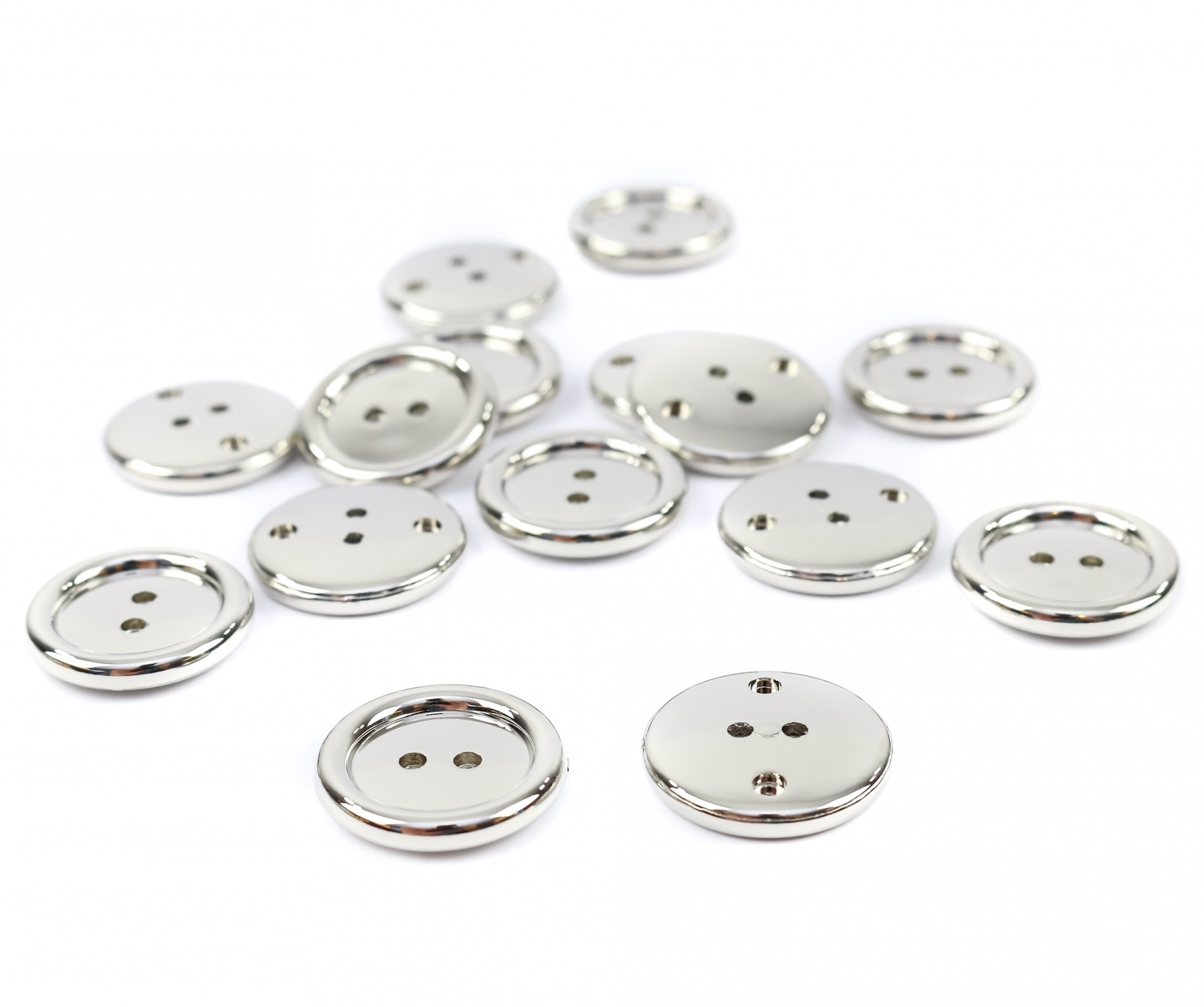Nasturi Plastic cu Doua Gauri, marime 25 mm (144 bucati/punga) Cod: 57472/25MM - 2