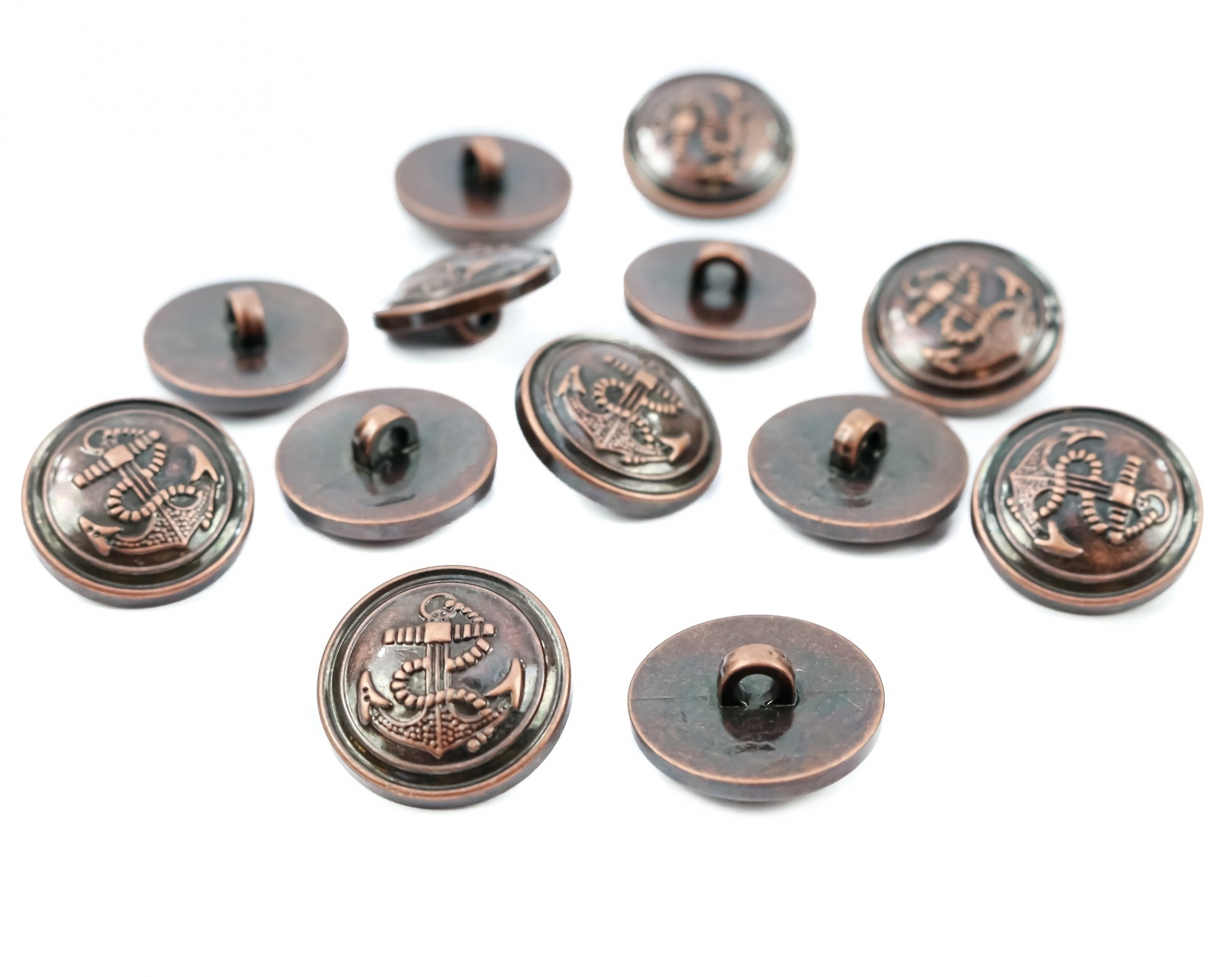 Plastic Shank Buttons, Size: 15 mm (144 pcs/pack)Code: 58086/15MM