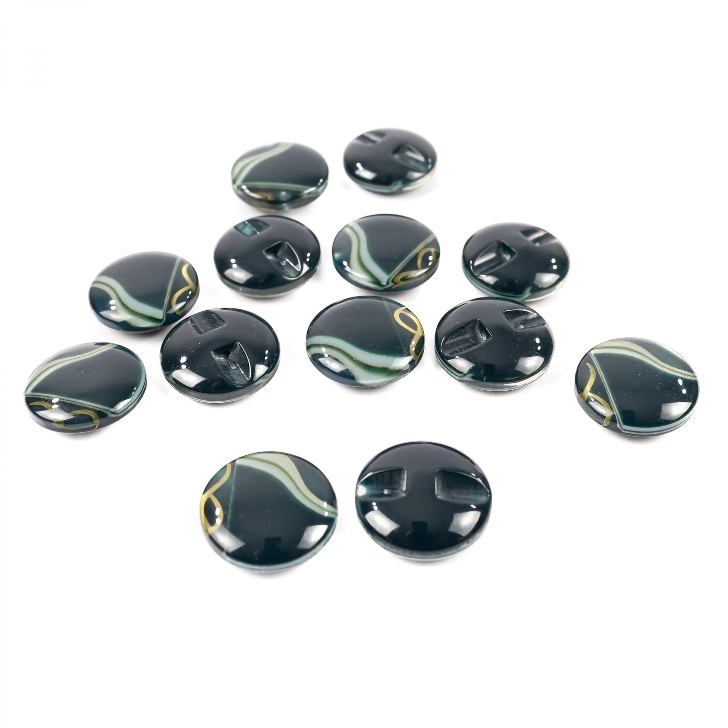 Plastic Shank Buttons, Size: 48L (25 pcs/pack)Code: 0311-1250/48