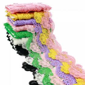 Lace and Trimmings - Sale - Border Lace Embroidered, width 8 cm (13.72 meters/roll)Code: HX078