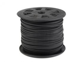 Snur Poliester 5mm, Diferite Culori (100 m/rola) - Snur Imitatie Piele, 2.5mm, Maro, Negru (90 m/rola) Cod: 310119