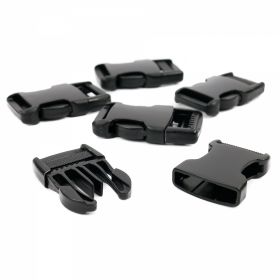 Trident Buckle - Plastic Trident Buckle, 20 mm, Black (250 pcs/pack)