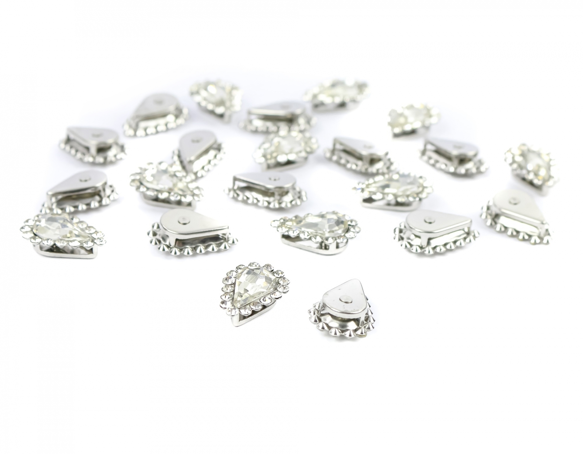 Strasuri de Cusut in Montura Metalica, 5x8 mm (100 buc/punga)Cod: AC0069 - 2