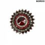 Shank Buttons with Rhinestones, Size 37 mm (10 pcs/pack) Code: BT0946 - 6