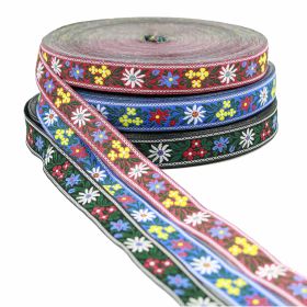 Banda Ripsata Poliester, latime 20 mm (100 metri/rola) - Banda Decorativa, latime 16 mm (25 metri/rola)Cod: FLOARE DE COLT