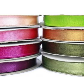 Satin Ribbon - Satin Ribbon, Double Sided, width 9 mm (32.92 meters/roll)