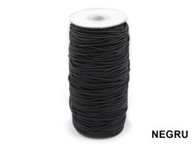Elastic (benzi elastice) Elastic Rotund, Ø 2 mm (100 metri/rola) Alb, Negru