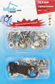 Croitorie Set Capse 12.5 mm + Dispozitiv Montare (15 piese/pachet)