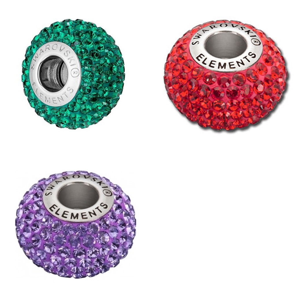PavÊ Beads BeCharmed, Different Colors (1 pcs) Code: 180101-COLOR