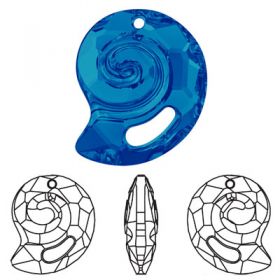Oferta la 40 Lei + TVA Pandantiv Swarovski, 28 mm, Culoare: Crystal Bermuda Blue (1 bucata) Cod: 6731-28CRABPP