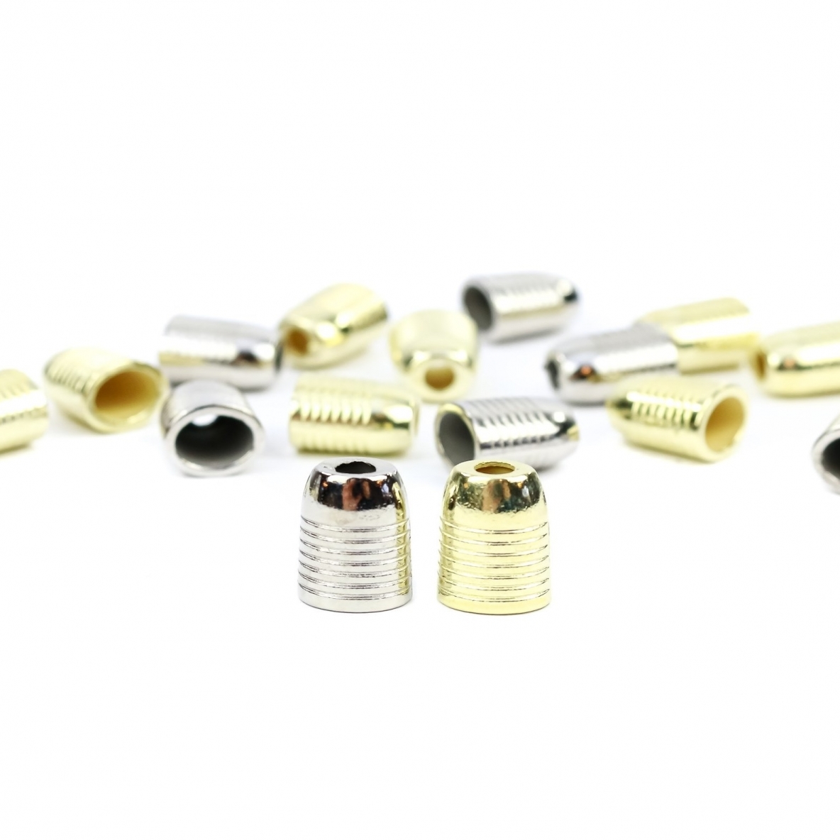 Metal Cord End Toggles (100 pcs/bag) Code: MTL125