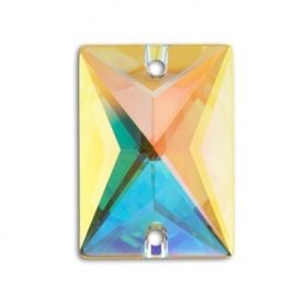 Oferta la 3 Lei + TVA Cristale de Cusut Swarovski, 18x13 mm, Culori: Crystal AB (1 bucata)Cod: 3250