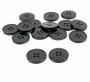 4 Holes Buttons B2800/28 (100 pcs/pack) Color: Black - 1