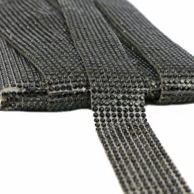Pasmanterie Pasmanterie Termoadeziva cu Strasuri, 22 mm (5 yards/rola)Cod: YK-T008