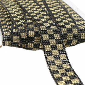 Pasmanterie Pasmanterie Termoadeziva cu Strasuri, 22 mm (10 yards/rola)Cod: YK-T005